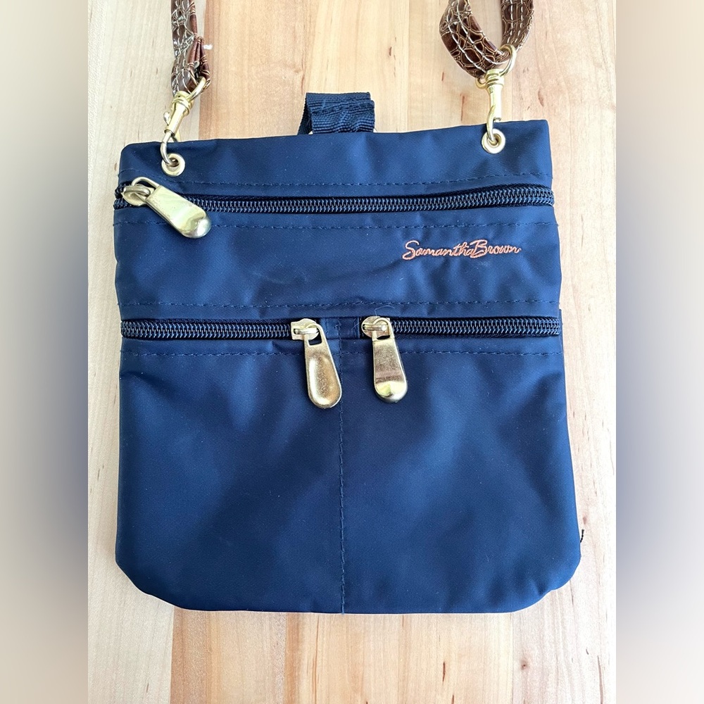 Samantha Brown Navy Crossbody Bag